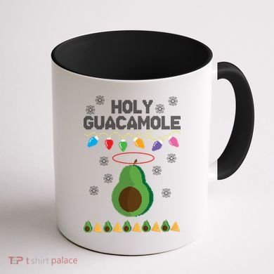 Holy Guacamole Ugly Christmas Coffee Mug back