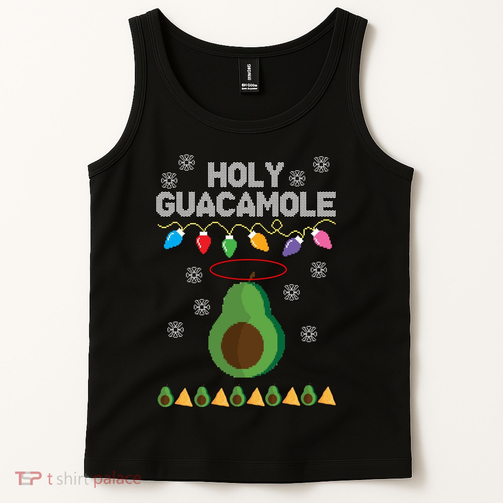 Holy Guacamole Ugly Christmas Tank Top