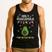 Holy Guacamole Ugly Christmas Tank Top thumb 3
