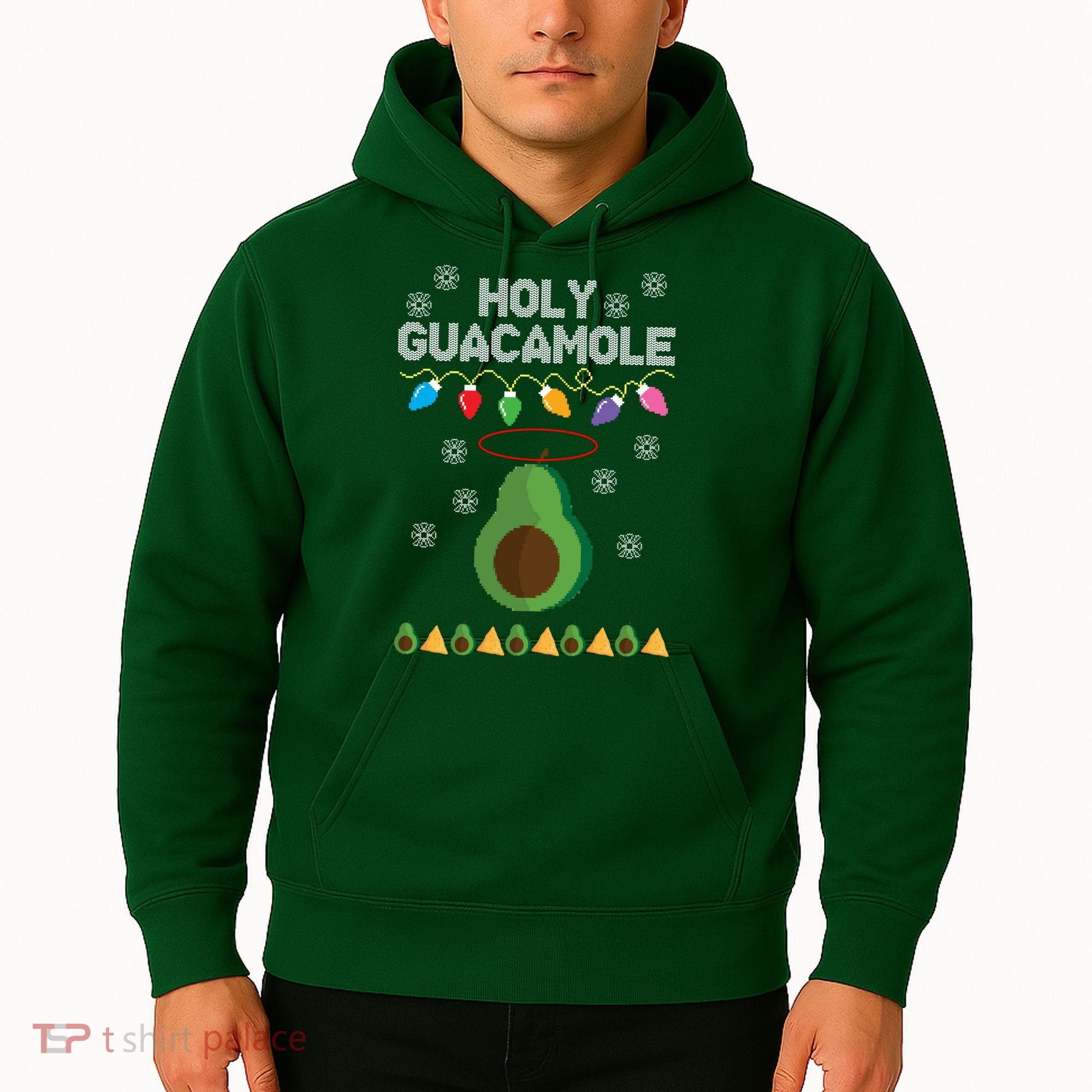 Holy Guacamole Ugly Christmas Hoodie