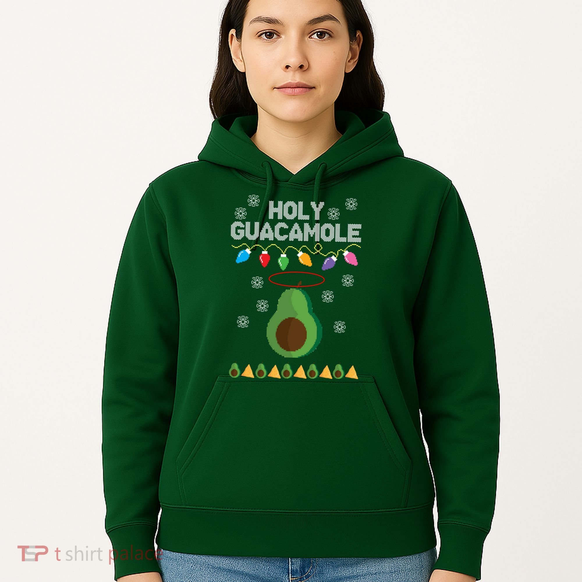 Holy Guacamole Ugly Christmas Hoodie