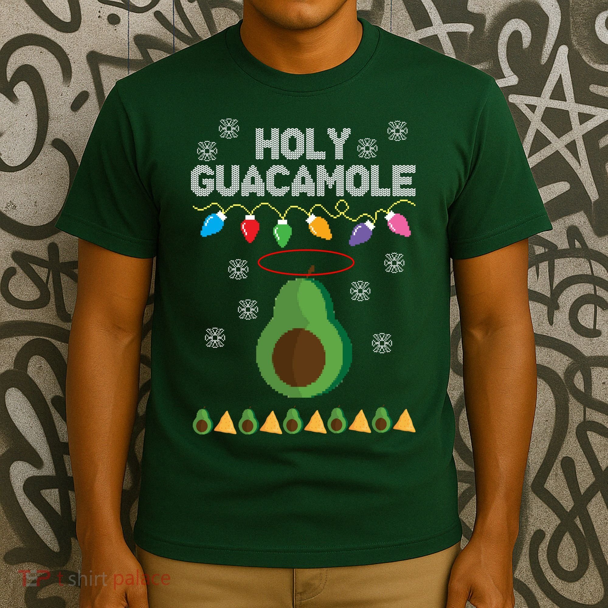 Holy Guacamole Ugly Christmas T-Shirt