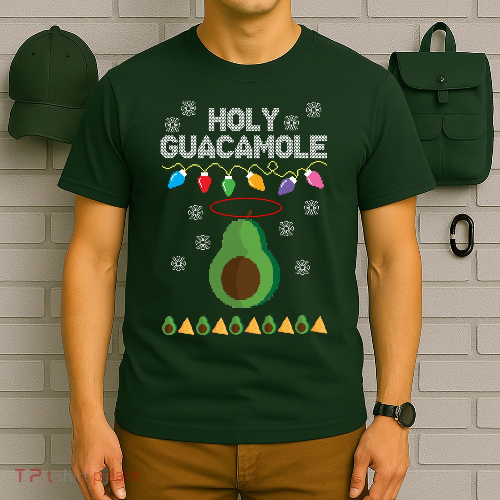 Holy Guacamole Ugly Christmas T-Shirt