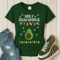 Holy Guacamole Ugly Christmas Women's T-Shirt thumb 3