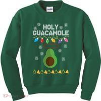 Holy Guacamole Ugly Christmas Kids Sweatshirt thumb 0