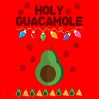 Holy Guacamole Ugly Christmas Santa Hat thumb 1