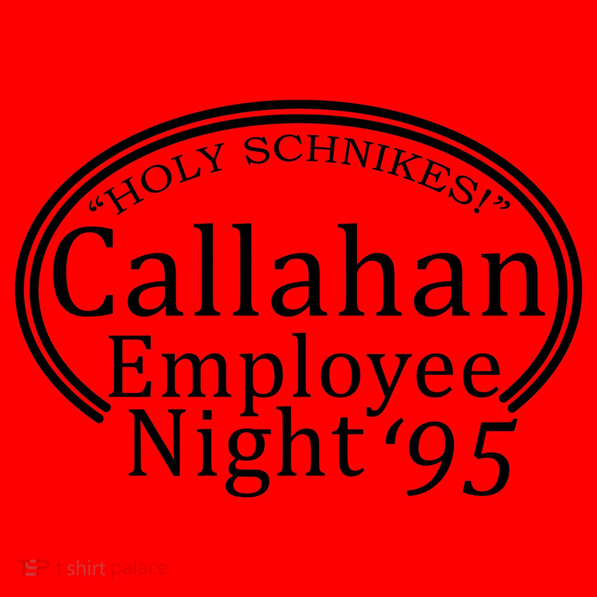 Holy Schnikes! Callahan Employees Night Santa Hat