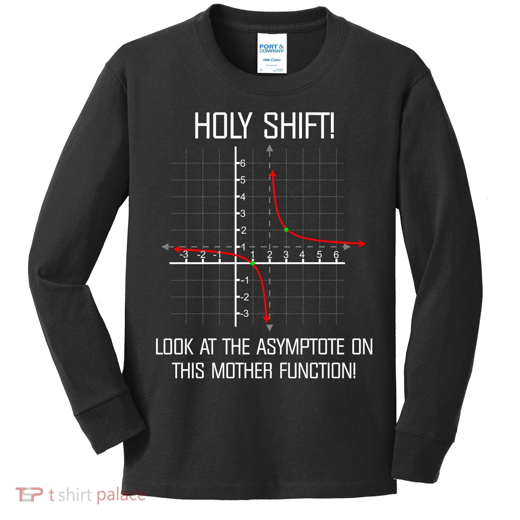 Holy Shift Asymptote Curve Kids Long Sleeve Shirt