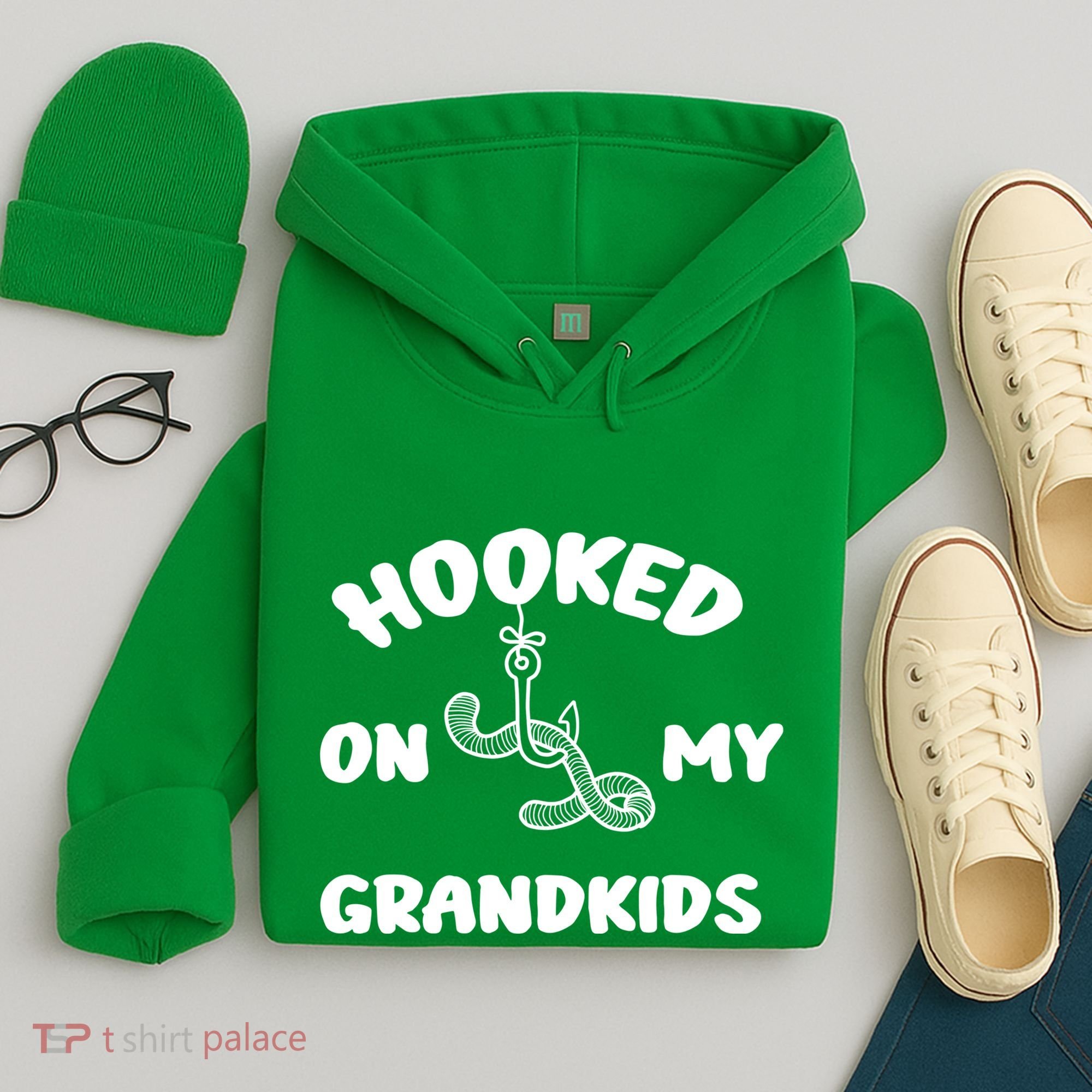 Hooked On My Grandkids Hoodie