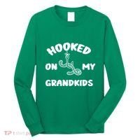 Hooked On My Grandkids Long Sleeve Shirt thumb 0