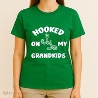 Hooked On My Grandkids T-Shirt thumb 4