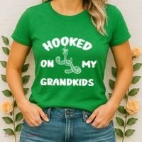 Hooked On My Grandkids Women's T-Shirt thumb 2