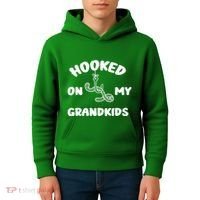Hooked On My Grandkids Kids Hoodie thumb 4