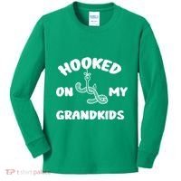 Hooked On My Grandkids Kids Long Sleeve Shirt thumb 0