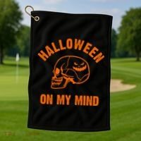 Halloween On My Mind Golf Towel thumb 1