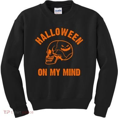 Halloween On My Mind Kids Sweatshirt
