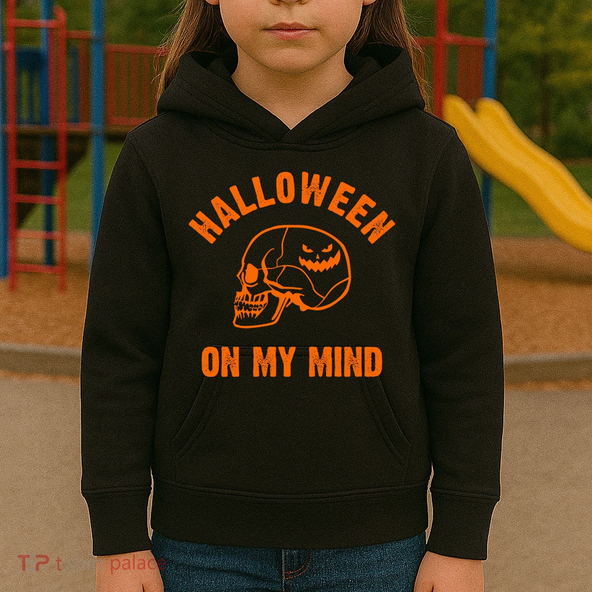 Halloween On My Mind Kids Hoodie