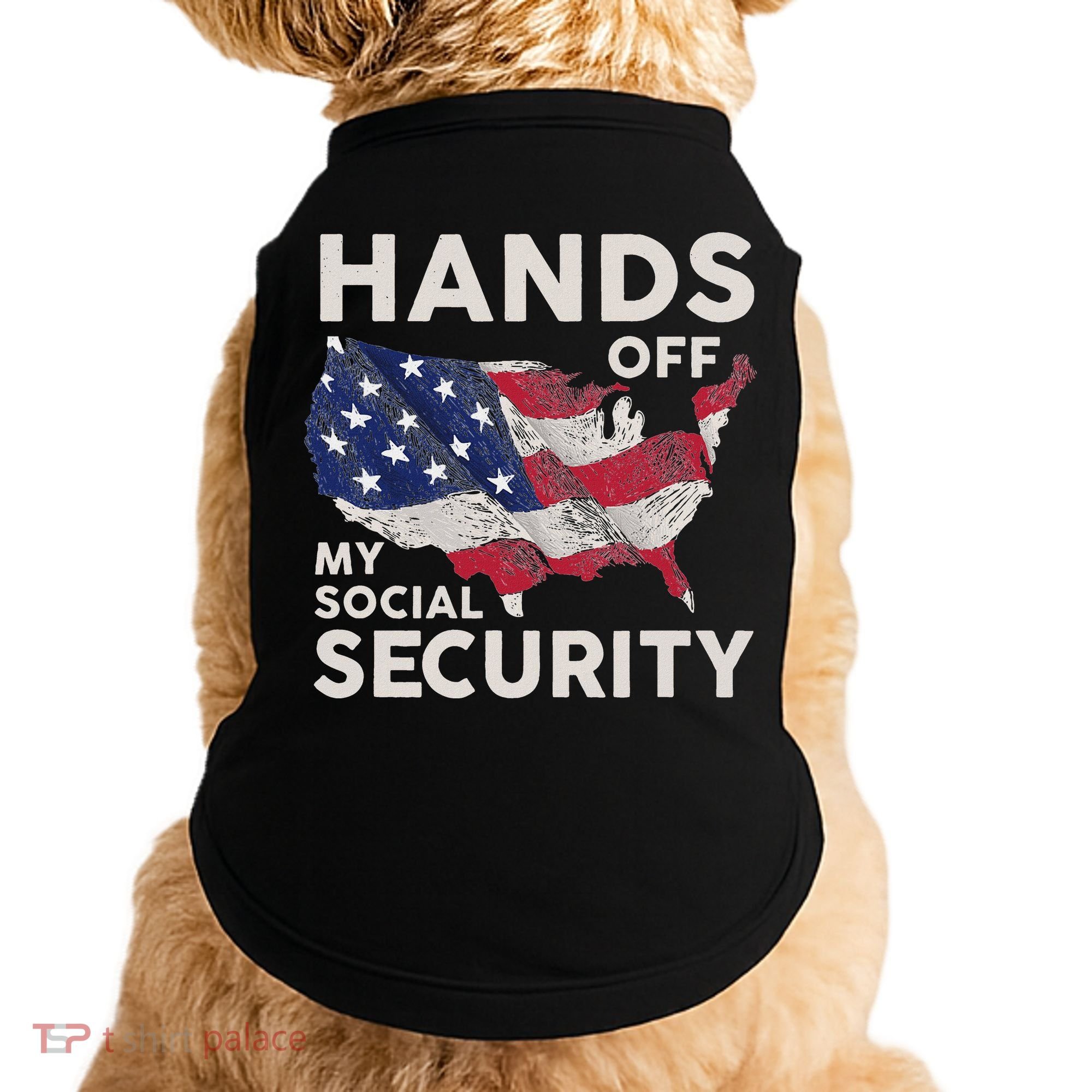 Hands Off My Social Security Doggie Tank