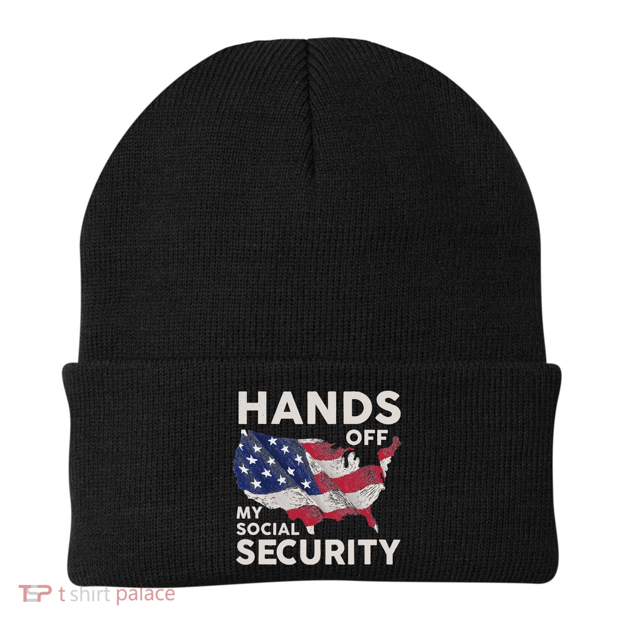 Hands Off My Social Security Beanie