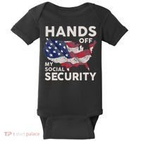 Hands Off My Social Security Baby Bodysuit thumb 0