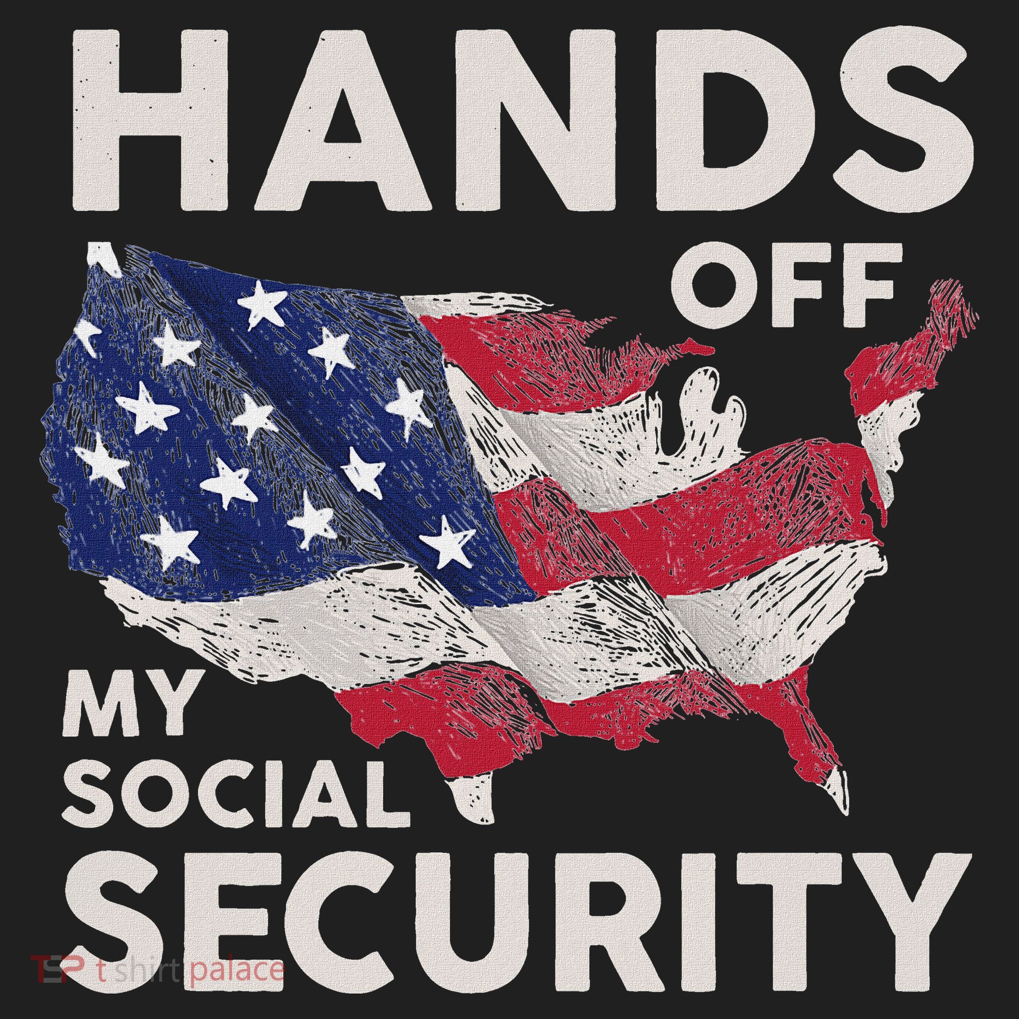 Hands Off My Social Security Golf Towel