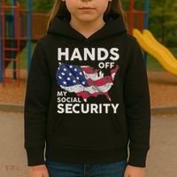 Hands Off My Social Security Kids Hoodie thumb 3