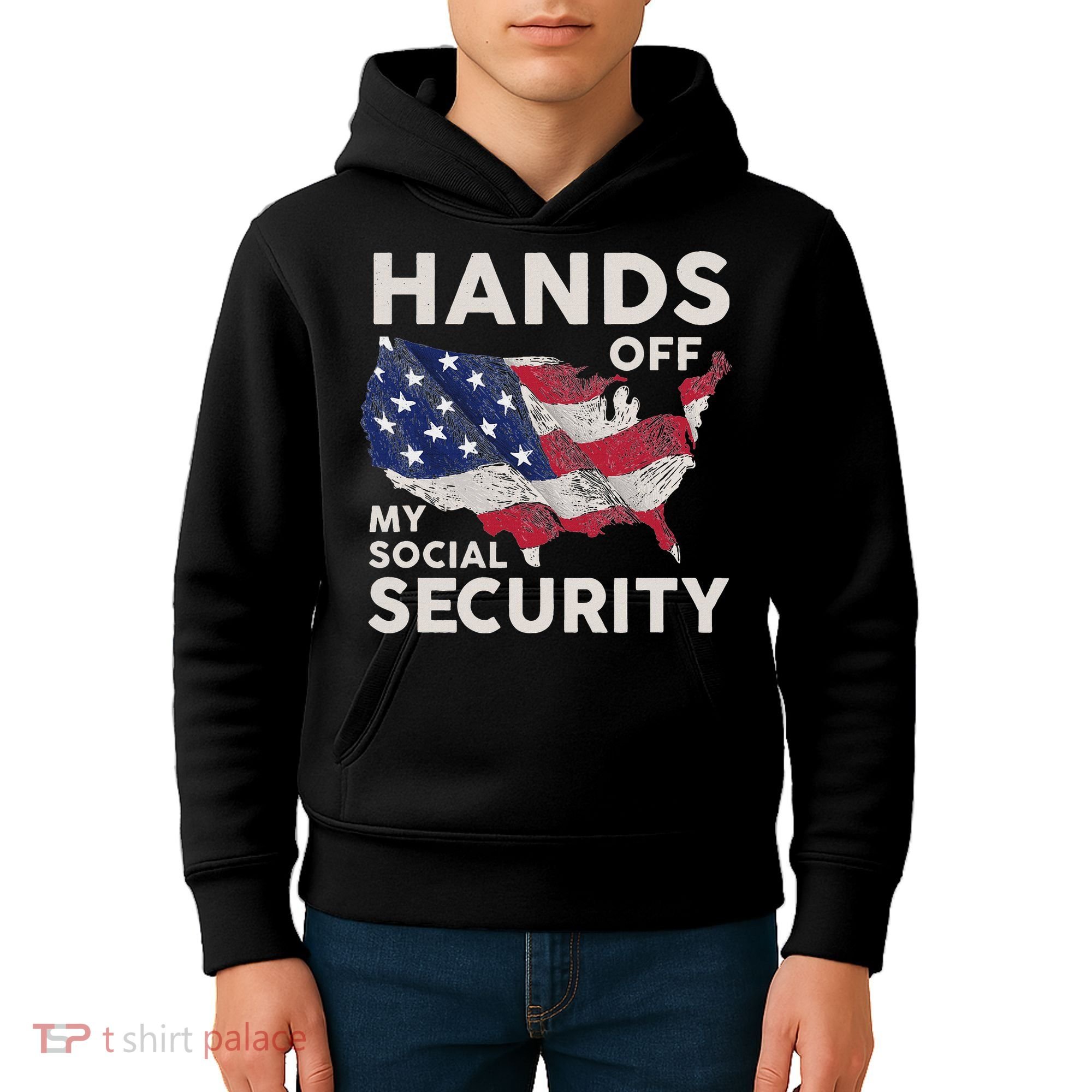 Hands Off My Social Security Kids Hoodie