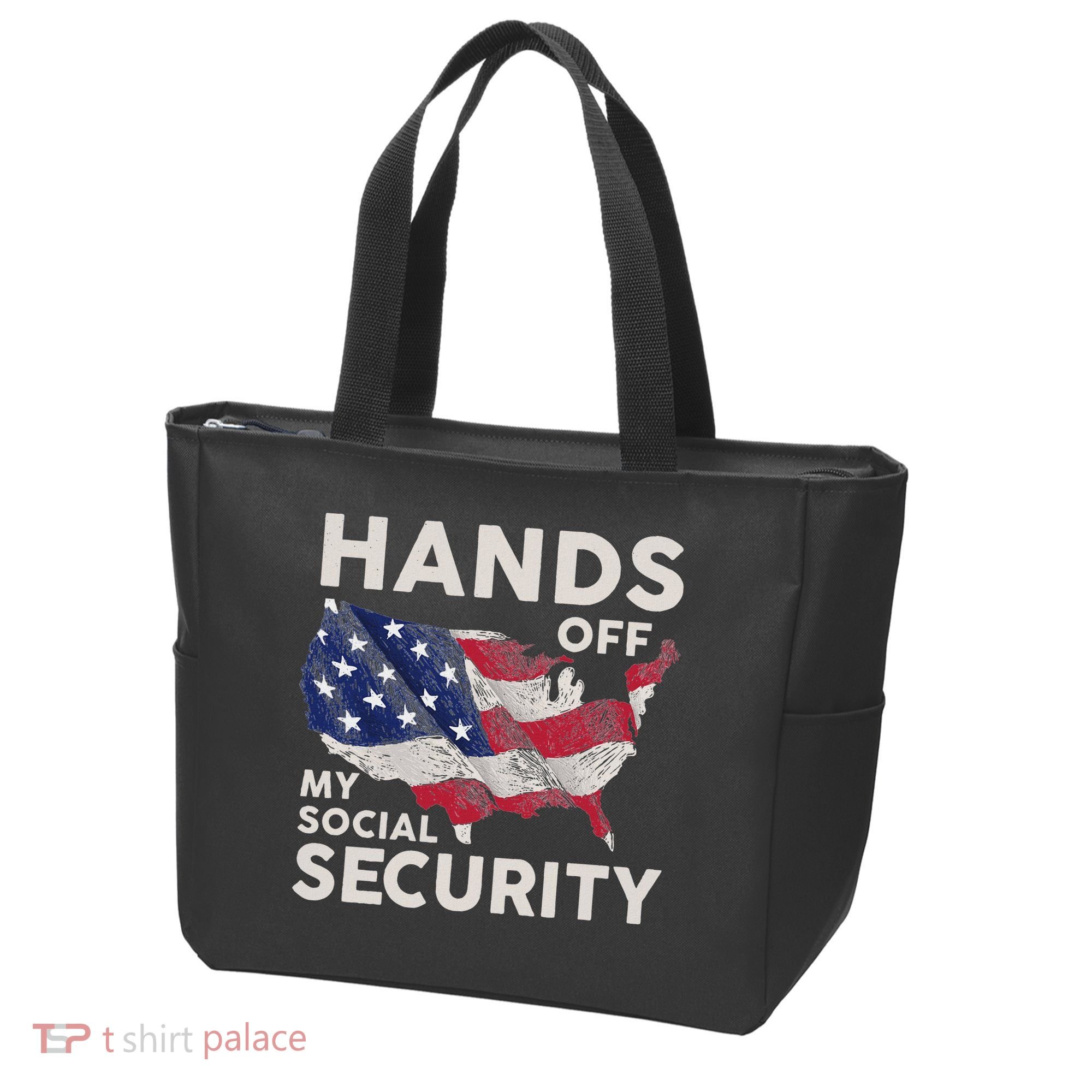 Hands Off My Social Security Tote Bag