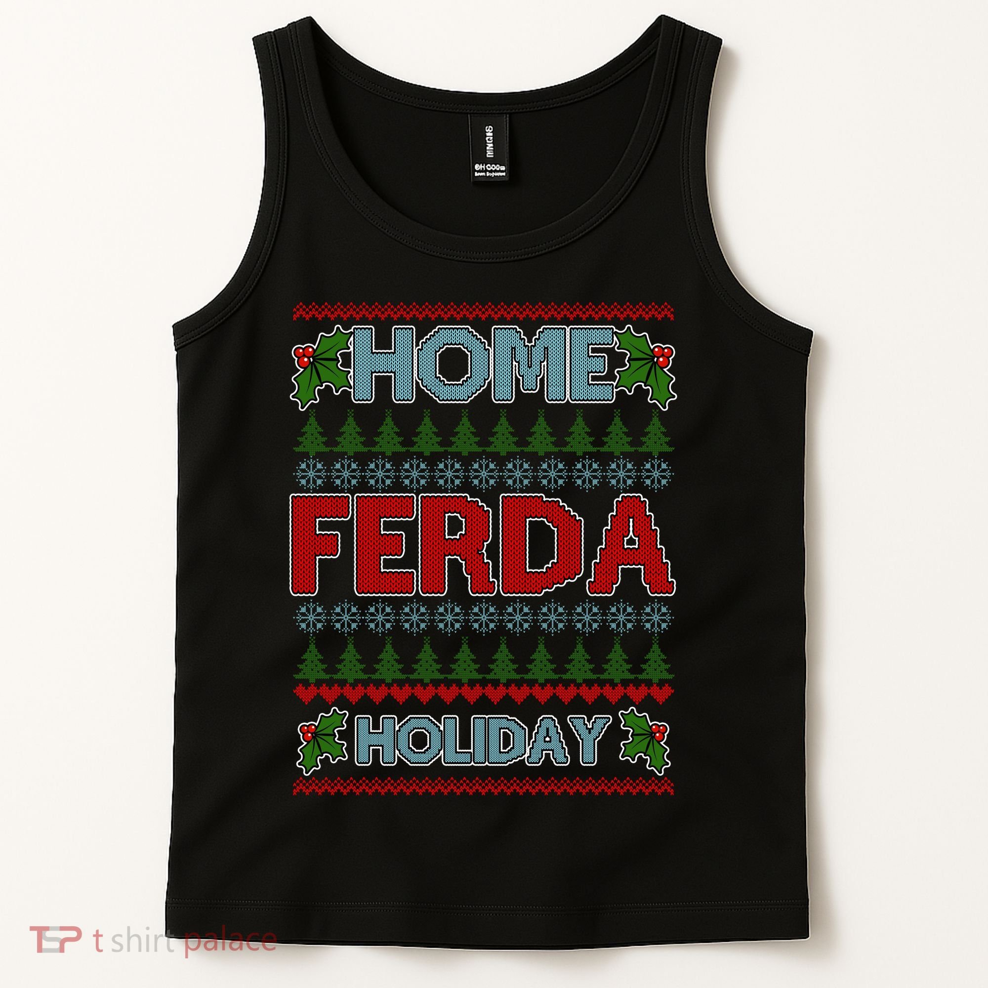 Home Freda Holiday Ugly Christmas Sweater Tank Top