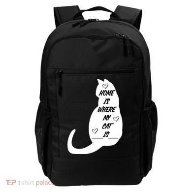 Home Is Where My Cat Is Funny Backpack