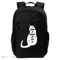 Home Is Where My Cat Is Funny Backpack thumb 0