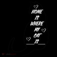 Home Is Where My Cat Is Funny Coffee Mug thumb 5