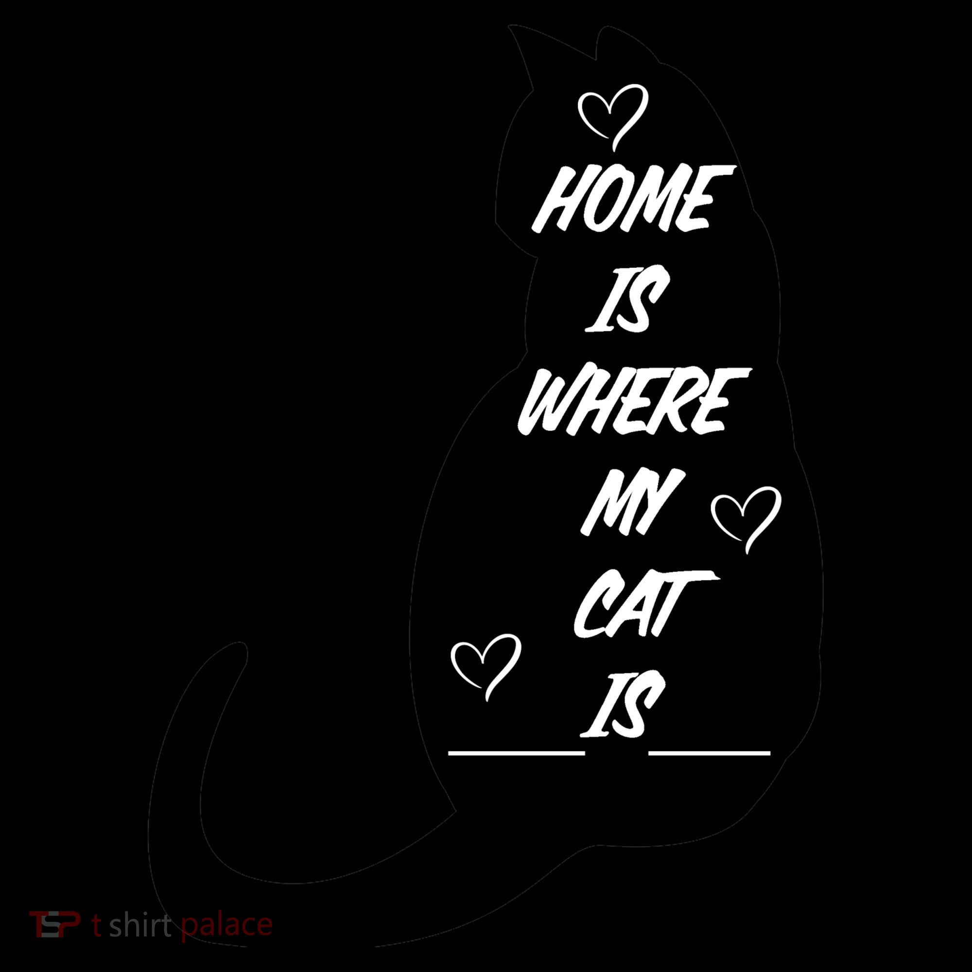 Home Is Where My Cat Is Funny Coffee Mug