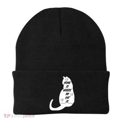 Home Is Where My Cat Is Funny Beanie
