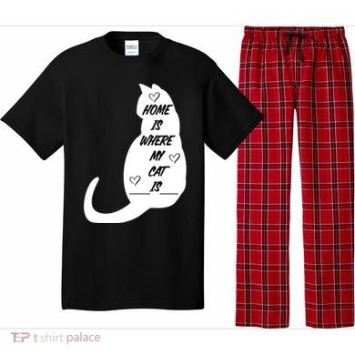 Home Is Where My Cat Is Funny Pajama Set