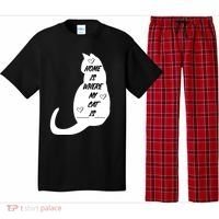 Home Is Where My Cat Is Funny Pajama Set thumb 0