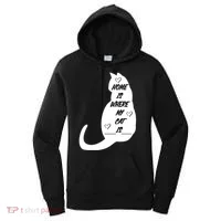 Home Is Where My Cat Is Funny Women's Hoodie thumb 0