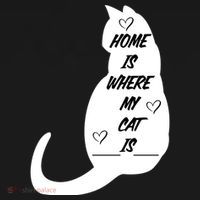 Home Is Where My Cat Is Funny Women's Hoodie thumb 2