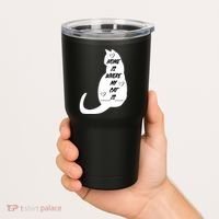 Home Is Where My Cat Is Funny Tumbler thumb 2