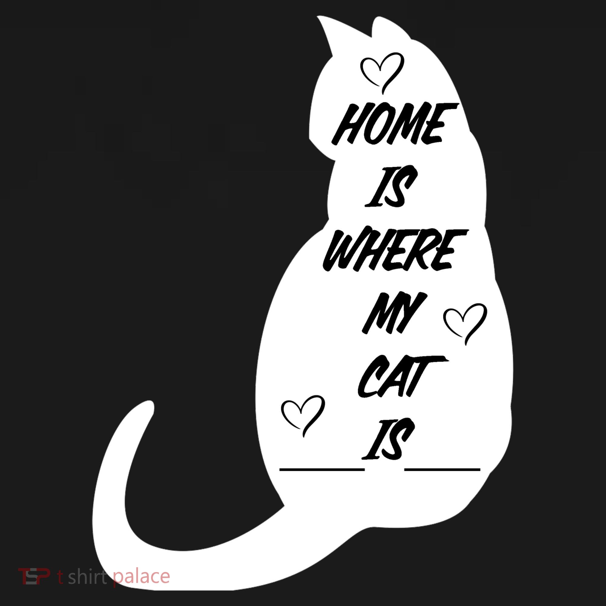 Home Is Where My Cat Is Funny Mousepad