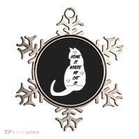 Home Is Where My Cat Is Funny Ornament thumb 0