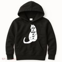Home Is Where My Cat Is Funny Kids Hoodie thumb 0
