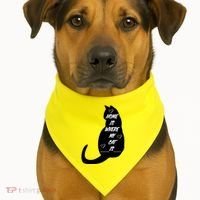 Home Is Where My Cat Is Funny USA-Made Doggie Bandana thumb 1