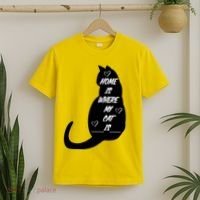 Home Is Where My Cat Is Funny T-Shirt thumb 2