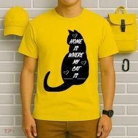 Home Is Where My Cat Is Funny T-Shirt thumb 6
