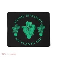 Home Is Where My Plants Are Funny Medical Marijuana Mousepad thumb 0