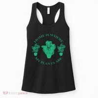 Home Is Where My Plants Are Funny Medical Marijuana Women's Tank Top thumb 0