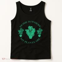 Home Is Where My Plants Are Funny Medical Marijuana Tank Top thumb 2