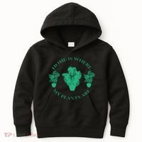 Home Is Where My Plants Are Funny Medical Marijuana Kids Hoodie thumb 0