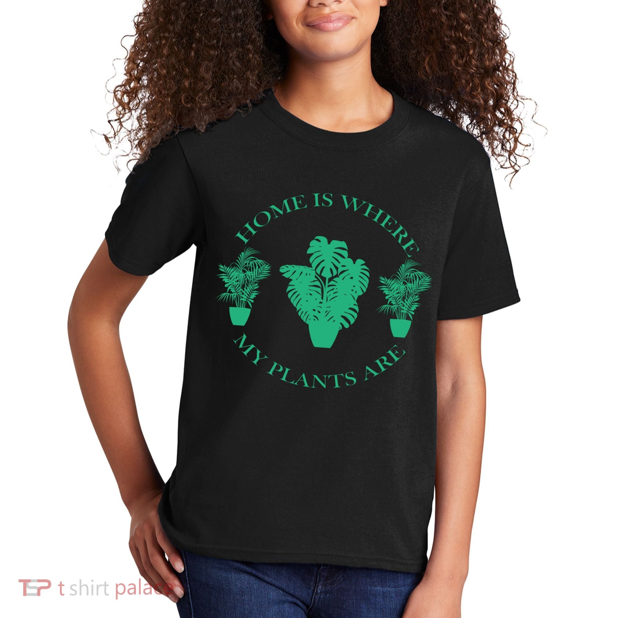 Home Is Where My Plants Are Funny Medical Marijuana Kids T-Shirt